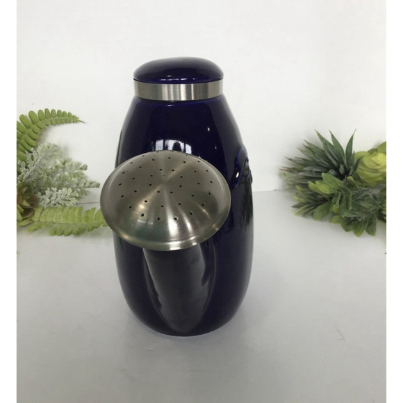 Colbalt Blue Ceramic Sprinkler Pot - Picture 2 of 8